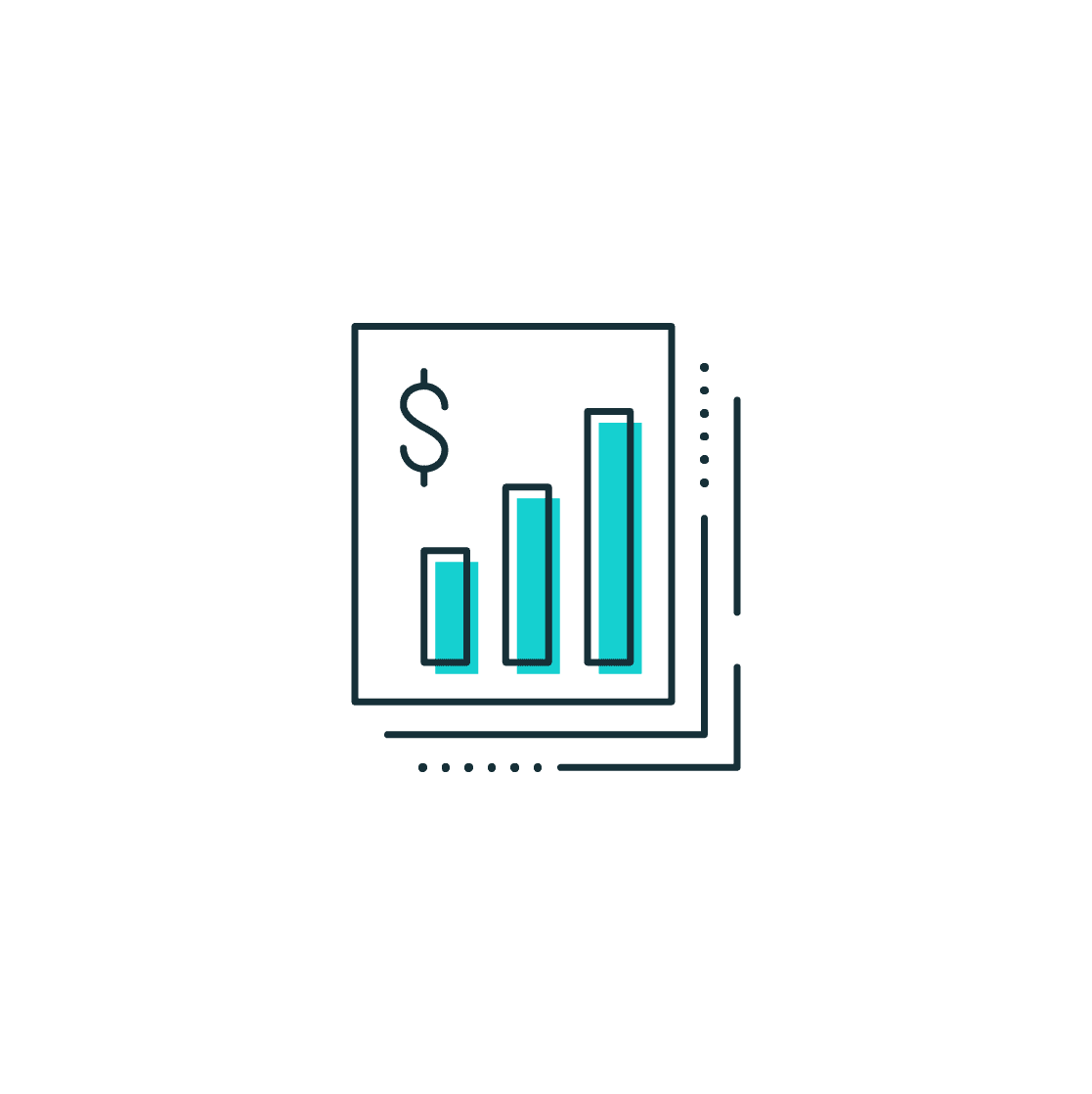 custom infographic and icons for banks and financial institutions