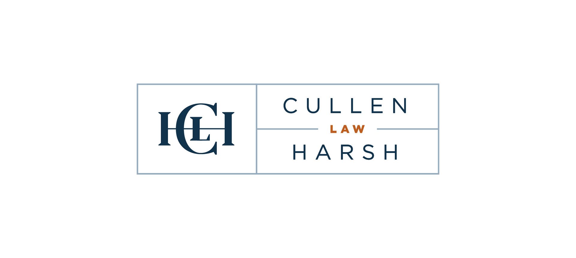 Cullen Harsh Law primary logo created for law firm rebranding project