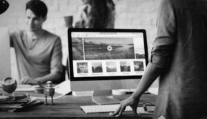 An expert creative team designing and developing a custom WordPress website tailored for business growth.