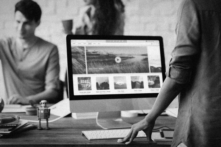 An expert creative team designing and developing a custom WordPress website tailored for business growth.