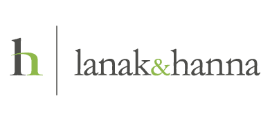 A Custom Client Logo Design for Lanak & Hanna Lawyers Law Firm